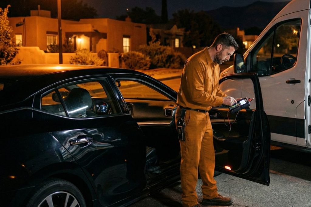 Mobile locksmith service